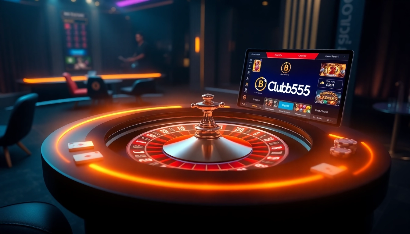Experience the exciting world of BossClub55 with live virtual games set in a luxurious casino ambiance.