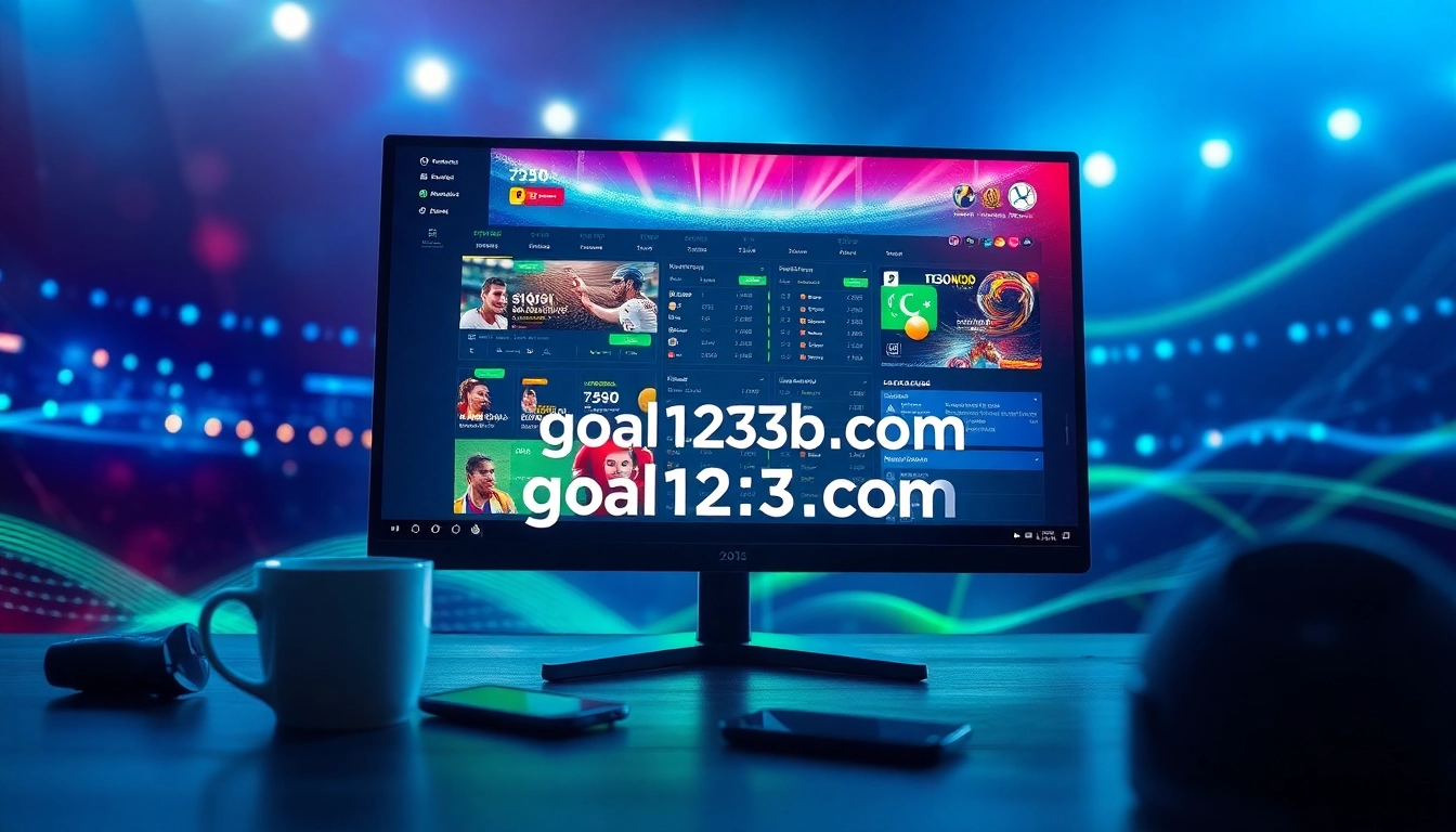 Experience the excitement of live sports betting at goal123b.com with a sleek interface showcasing vibrant odds.