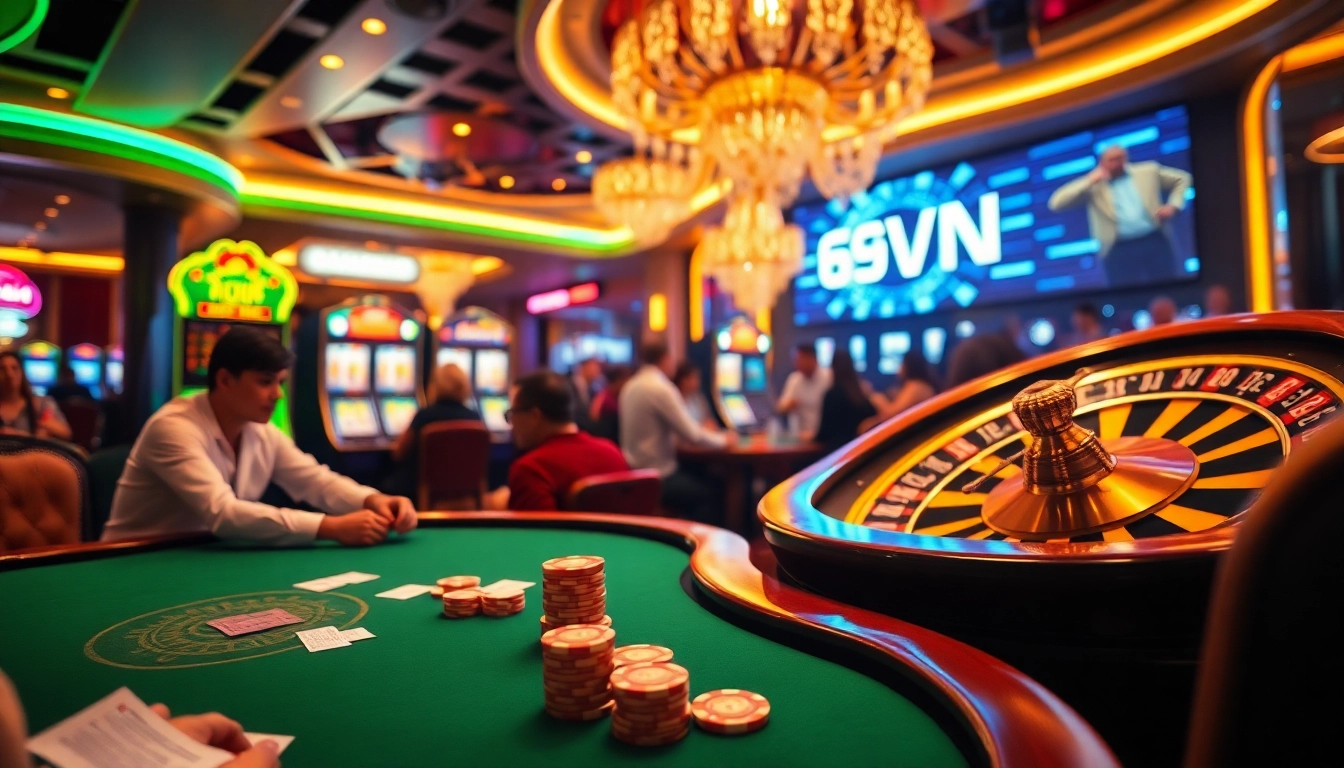 Experience the thrill of winning at 69VN with engaging poker games and vibrant slot machines.
