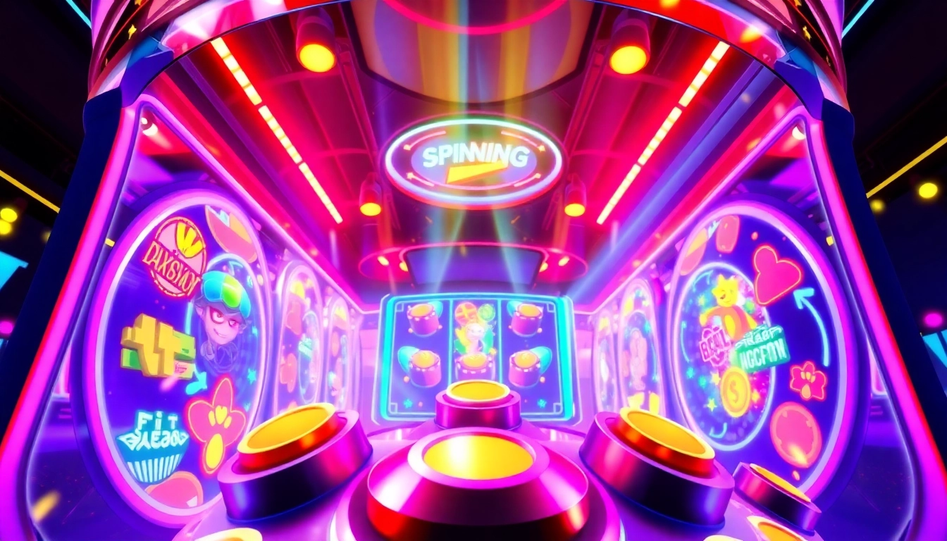 Experience Spin Crush as vibrant arcade reels spin and shower players with exciting rewards.